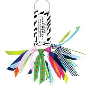 The Soodle ribbon key chain Ziggy Zebra. New
